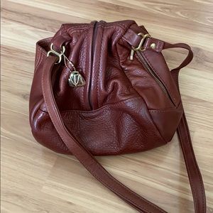 Victoria Leather teardrop bag